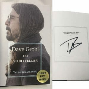 Dave Grohl Foo Fighters Nirvana Signed The Storyteller Book 1st Edition