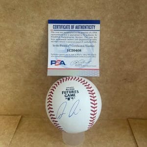 LUIS MEDINA NEW YORK YANKEES SIGNED AUTO 2021 FUTURES GAME BASEBALL PSA IC20408