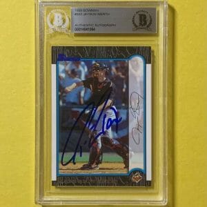 1999 BOWMAN JAYSON WERTH #332 AUTHENTIC AUTO BECKETT CERTIFIED YANKEES