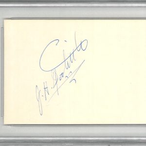 JIMMY DOOLITTLE SIGNED INDEX CARD PSA DNA SLABBED 84512435 (D) WWII MOH