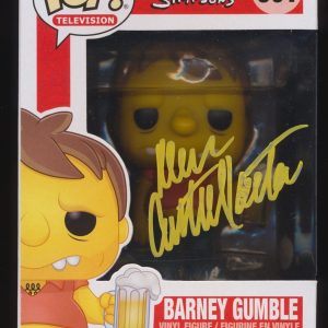 DAN CASTELLANETA SIGNED THE SIMPSONS BARNEY GUMBLE FUNKO POP JSA