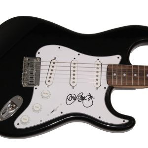 JON BON JOVI SIGNED AUTOGRAPH BLACK FENDER ELECTRIC GUITAR SLIPPERY WHEN WET JSA