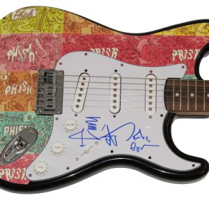 TREY ANASTASIO MIKE PAGE SIGNED AUTOGRAPH CUSTOM FENDER GUITAR PHISH W/ JSA COA