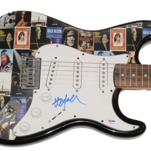 WILLIE NELSON SIGNED AUTOGRAPH CUSTOM 1/1 FENDER ELECTRIC GUITAR - RARE! PSA COA