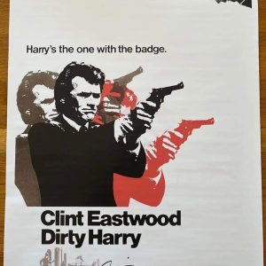 Clint Eastwood Signed Autographed 24x36 Dirty Harry Poster Beckett Certified