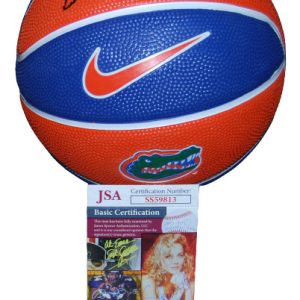 COREY BREWER signed (FLORIDA GATORS) Mini 7" basketball JSA COA SS59813