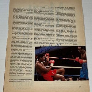 Matthew Saad Muhammad & Dwight Muhammad Qawi signed Boxing Magazine Page 3