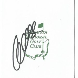 RETIEF GOOSEN PGA SIGNED AUTOGRAPHED MASTERS SCORECARD W/COA