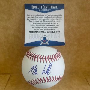 MARCUS WILSON SEATTLE MARINERS ROOKIE YEAR SIGNED M.L. BASEBALL BAS R41440