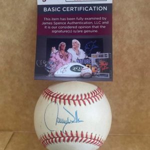 LARRY WALKER EXPOS/ROCKIES SIGNED VINTAGE N.L. BASEBALL JSA AB82657