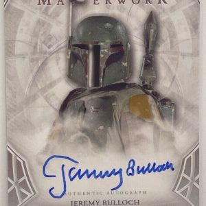 JEREMY BULLOCH Signed Autograph 2018 Masterworks Star Wars Card BOBA FETT Topps