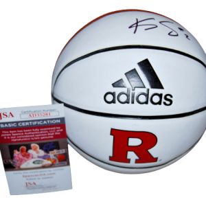 KAHLEAH COPPER signed (RUTGERS) WNBA Chicago Sky Mini 7" basketball JSA AD35281