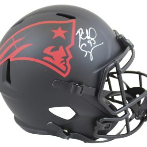 Patriots Richard Seymour Signed Eclipse Full Size Speed Rep Helmet BAS Witnessed