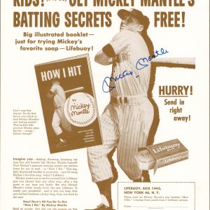 Yankees Mickey Mantle Authentic Signed 11x14 Black & White Photo PSA/DNA #K41540