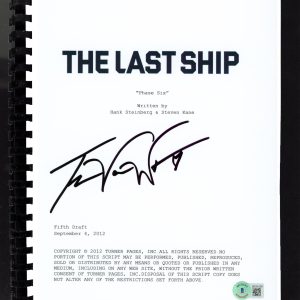 Travis Van Winkle Authentic Signed The Last Ship Pilot Tv Script BAS #BF24108