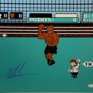 MIKE TYSON Signed Autograph 16X20 Nintendo Knockout Poster JSA COA