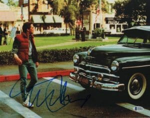 MICHAEL J FOX SIGNED AUTOGRAPH 11×14 PHOTO MARTY MCFLY BACK TO THE FUTURE BAS COLLECTIBLE MEMORABILIA