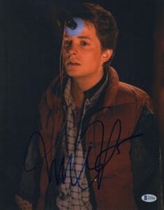 MICHAEL J FOX SIGNED AUTOGRAPH 11×14 PHOTO – MARTY MCFLY BACK TO THE FUTURE BAS COLLECTIBLE MEMORABILIA