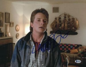 MICHAEL J FOX SIGNED AUTOGRAPH 11×14 PHOTO MARTY MCFLY BACK TO THE FUTURE – BAS COLLECTIBLE MEMORABILIA