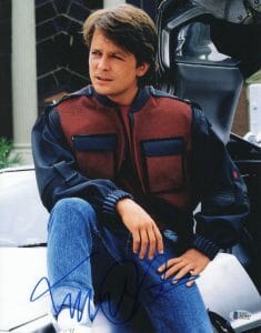 MICHAEL J FOX SIGNED AUTOGRAPH 11×14 PHOTO – BACK TO THE FUTURE MARTY MCFLY BAS COLLECTIBLE MEMORABILIA