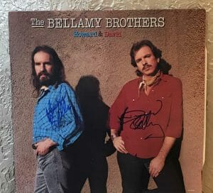 THE BELLAMY BROTHERS HOWARD & DAVID SIGNED AUTO VINYL RECORD ALBUM W/COA COLLECTIBLE MEMORABILIA