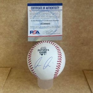 LUIS MEDINA NEW YORK YANKEES SIGNED AUTO 2021 FUTURES GAME BASEBALL PSA IC20405