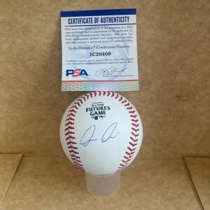 LUIS MEDINA NEW YORK YANKEES SIGNED AUTO 2021 FUTURES GAME BASEBALL PSA IC20409