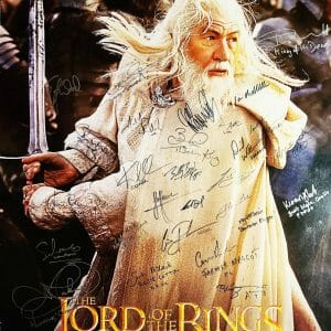 Lord Of The Rings Cast (23) Autographed Signed Poster Exact Proof