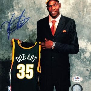 Kevin Durant signed 8x10 photo PSA/DNA Seattle Super Sonics Autographed
