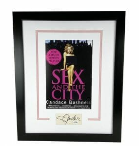 CANDACE BUSHNELL “SEX AND THE CITY” AUTOGRAPH SIGNED FRAMED 16×20 DISPLAY ACOA COLLECTIBLE MEMORABILIA