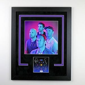 Coldplay "Music of the Spheres" AUTOGRAPH Signed Custom Framed 16x20 Display