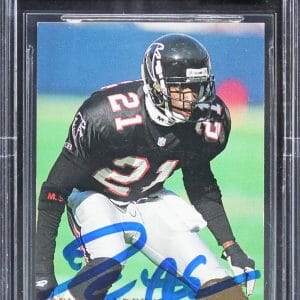 Falcons Deion Sanders Authentic Signed 1994 Ultra #20 Card Auto 10! BAS Slabbed