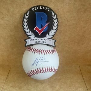 OSCAR COLAS CHICAGO WHITE SOX SIGNED AUTO M.LBASEBALL BAS WITNESSED