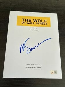 MARTIN SCORSESE SIGNED MOVIE SCRIPT WOLF OF WALL STREET DICAPRIO BECKETT BAS D COLLECTIBLE MEMORABILIA