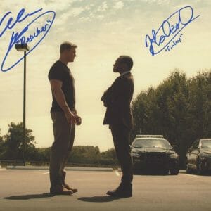 Alan Ritchson & Malcolm Goodwin "Reacher" AUTOGRAPHS Signed 11x14 Photo C ACOA