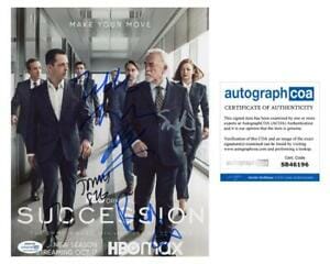 "Succession" AUTOGRAPHS Signed 8x10 Photo - Brian Cox, Jesse Armstrong +4 B ACOA