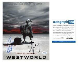 ANGELA SARAFYAN & LISA JOY “WESTWORLD” AUTOGRAPHS SIGNED 8×10 PHOTO ACOA COLLECTIBLE MEMORABILIA