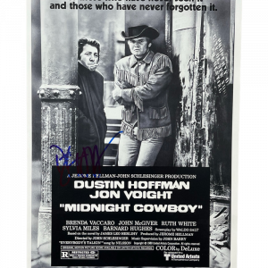 DUSTIN HOFFMAN SIGNED 12X18 PHOTO MIDNIGHT COWBOY AUTHENTIC AUTOGRAPH BECKETT