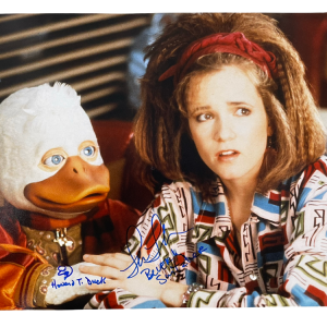 ED GALE & LEA THOMPSON SIGNED HOWARD THE DUCK 16X20 PHOTO AUTOGRAPH BECKETT COA