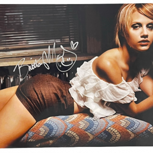 HOT SEXY BRITTANY MURPHY SIGNED 12X18 PHOTO AUTHENTIC AUTOGRAPH BECKETT COA