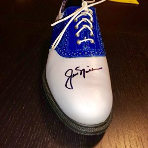 Jack Nicklaus Signed Official Golden Bear Golf Shoe 6x Masters Beckett BAS LOA