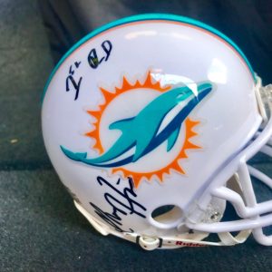 Charles Harris Hand Signed Miami Dolphins Mini Helmet JSA CERT Missouri NFL