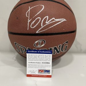 Kristaps Porzingis Signed NBA Basketball Porzy Wizards Dallas Knicks PSA DNA