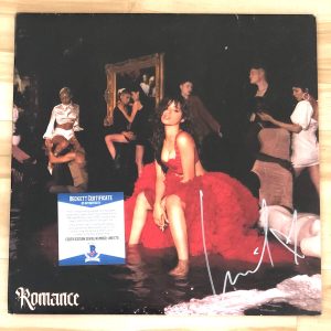 Camila Cabello Hand Signed Vinyl Cover Romance BECKETT CERT #2