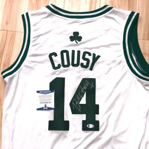 Bob Cousy Hand Signed Boston Celtics Jersey Champs HOF MVP BAS Beckett Cert