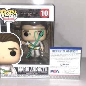 Mario Andretti Hand Signed Sports Legends Funko Pop Icon Car Racing PSA/DNA #4
