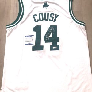 Bob Cousy hand signed Boston Celtics Jersey Champs HOF Beckett Cert BAS #6
