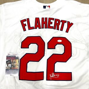 Jack Flaherty hand signed St Louis Cardinals Jersey JSA CERT #1