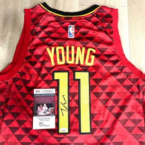 Trae Young Hand Signed Atlanta Hawks Jersey JSA Cert