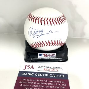 RONNY MAURICIO SIGNED MLB BASEBALL NEW YORK METS TOP PROSPECT AUTO JSA CERT #1